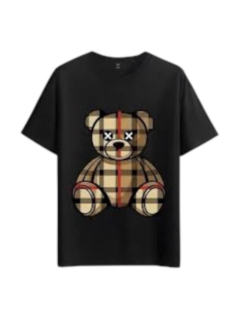 Teddy-Bear-With-X-Eyes Unisex Graphic Tee, 100% Cotton, Casual Summer Wear Sz Lg